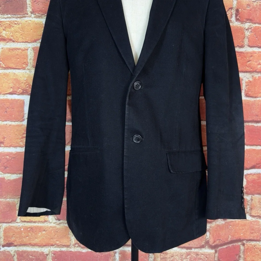 Calvin‎ Klein Blazer Sport Coat Black 2 Button Single Breasted Men's 42R